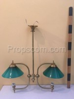 Chandelier brass sheet green