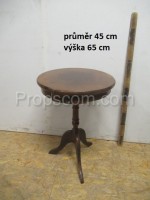 Wooden round table