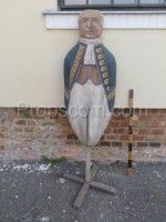 The figure of a naval officer - a theatrical backdrop