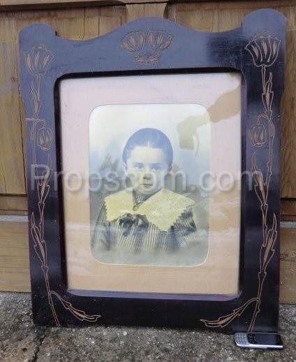 Glazed photo of a child