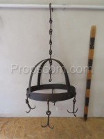 Wrought iron curtains with hooks