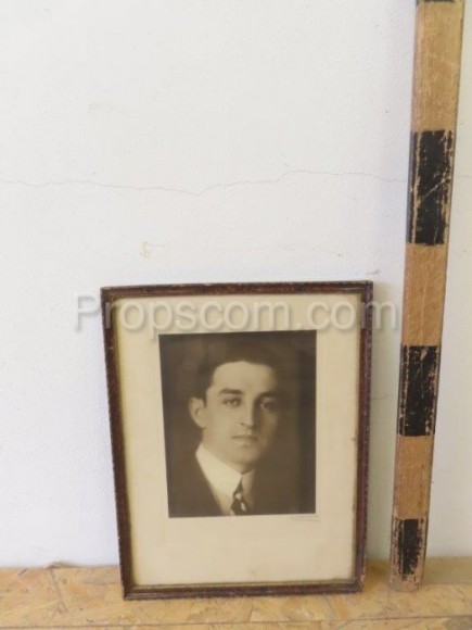 Photo of a man in a frame