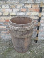 Barrel with hemp hoops