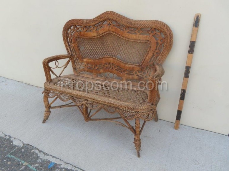 Wicker two-seater