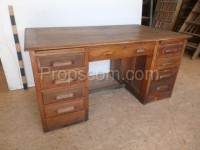 Dark wooden desk