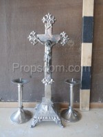Cross table with candlesticks