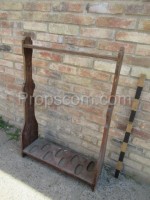 Wooden rifle stand