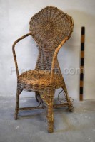 Wicker armchair