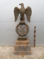 Eagle with a large swastika