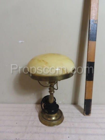 Brass marble table lamp