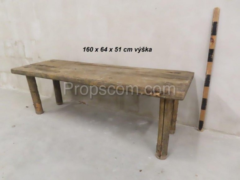 Wooden bench