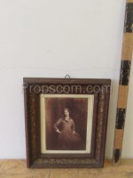 Photo of a woman in a frame