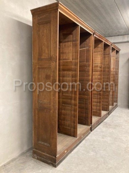 Large wooden bookcases