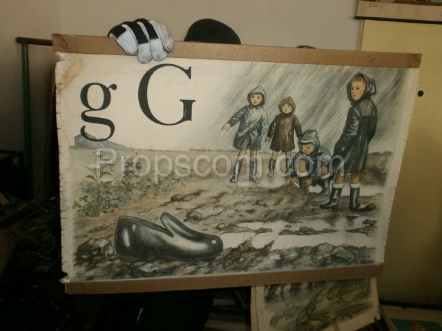 School poster - Letter G