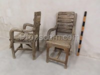 Wooden armchair