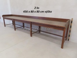 Wooden long table