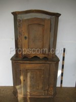medieval wooden cabinet massive