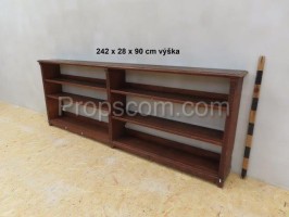 Low dark bookcase