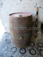 Barrel with forged hoops