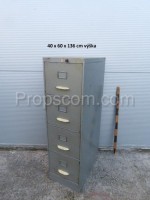 Metal filing cabinet