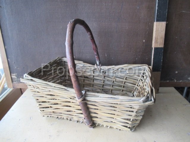 Wicker collection basket