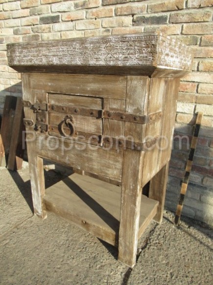 Solid wooden chest