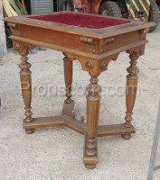 Wooden table with cover