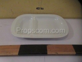 Divided oval plates