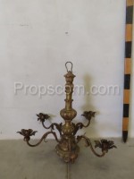 Brass chandelier