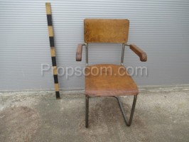 Light metal plywood chair