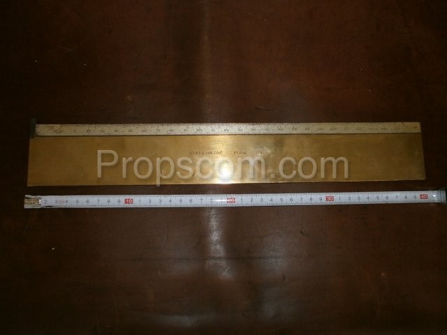 Brass ruler