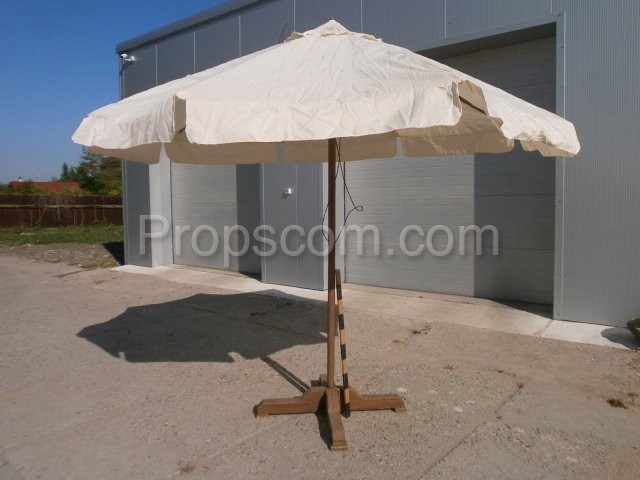 Beige parasol