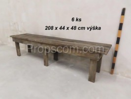 Wooden bench