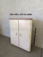 Double-leaf corner cabinet