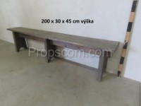 Wooden bench