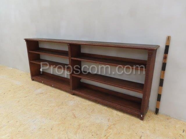 Low dark bookcase