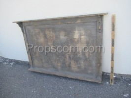 Advertising board wooden