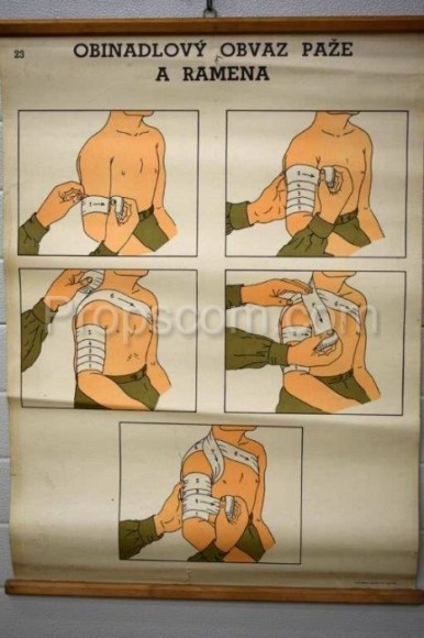 School poster - Arm and shoulder bandage