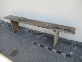 Wooden country bench