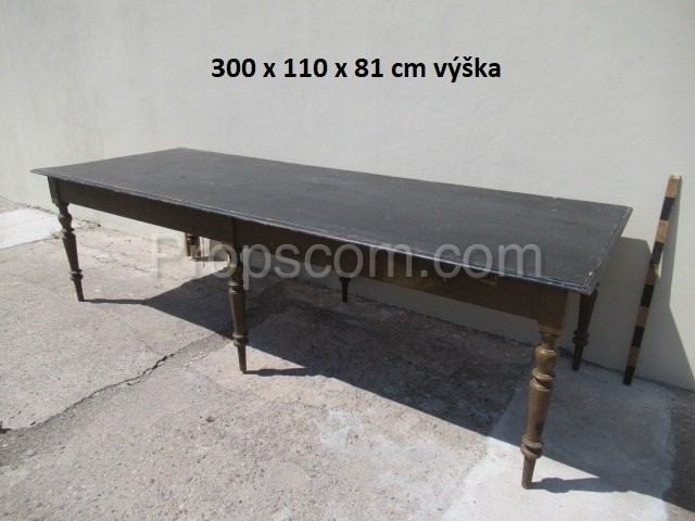 Wooden long table