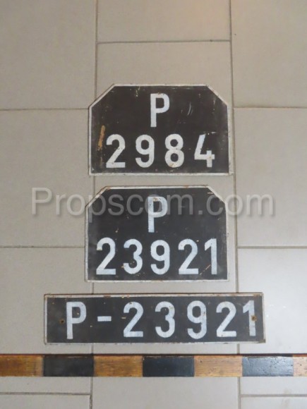 License plate 1930 - 1945 approx. 