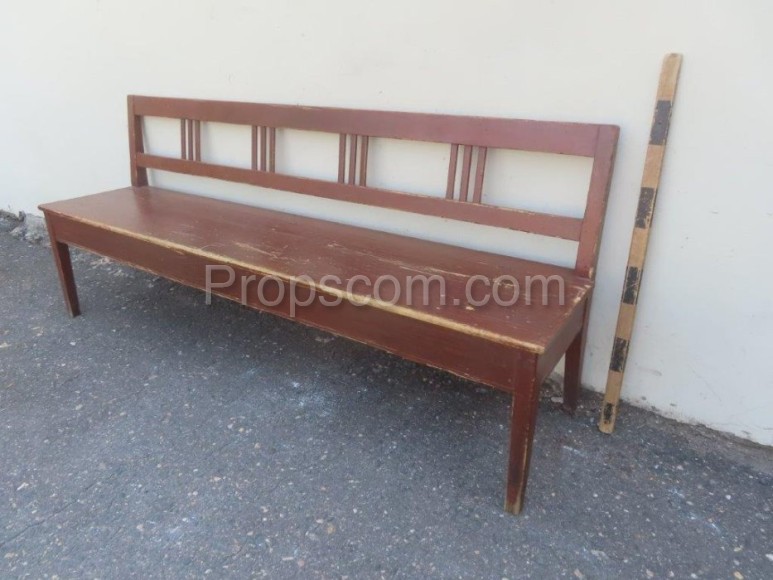 Wooden bench