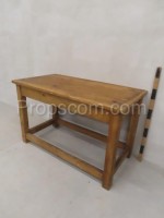 Wooden table with legs