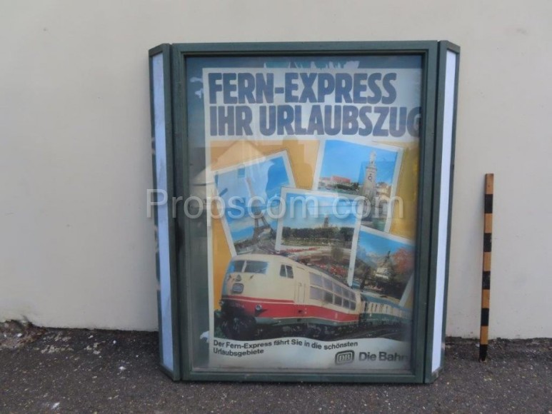 Hängende Informationsvitrine