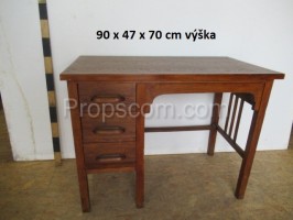 Dark wooden desk