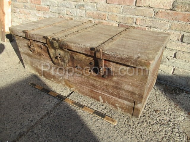 Forged wooden chest