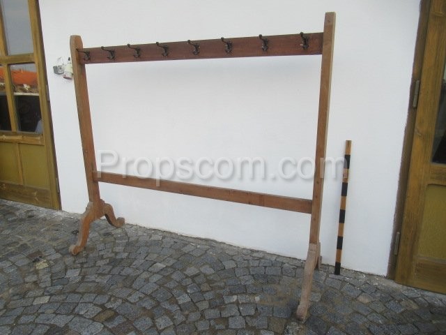 Free standing large wooden hanger