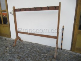 Free standing large wooden hanger