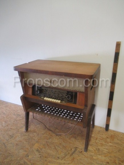 Cabinet with radio