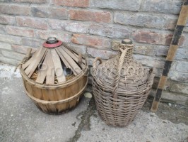 Carboys in wicker packaging